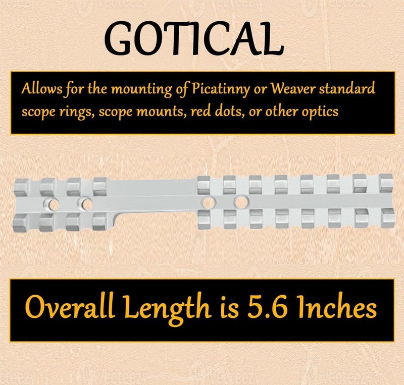 Gotical Store Picatinny Rail Mount for Savage Rascal Rifles with Ejection Port Cut-Out - Image 5